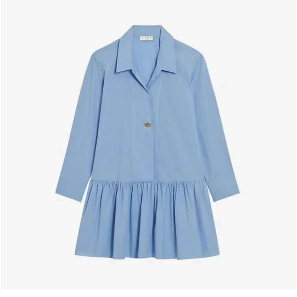 Sandro CORDELIA 100% Cotton Mini Dress